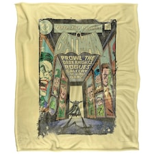 Batman Prowl The Gallery Comic Cover Blanket - Multicoloured - One Size