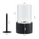 image 5 of Living and Home Tabletop Portable Round Bio Ethanol Fireplace, Black
