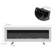 image 5 of Living and Home 50 Inch Electric Fireplace -Recessed/Wall Mounted/Freestanding, with Remote,1500W,White