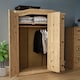 image 2 of Vida Designs Corona 3 Door Wardrobe With Shelf & Clothes Rail, Solid Pine Wood