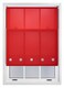 image 4 of FURNISHED Roller Blinds Daylight Square Eyelet Light Filtering Easy Fit Trimmable Window Shade | Red | Red