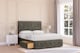 image 1 of Sloomy Cambridge Pewter Dumfries Divan Bed With Mattress 4 Drawers With 54" Floor Standing Headboard & 12" Matching Footboard 6' Super King | Grey | Pewter | Super King | 1