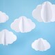 image 2 of Clouds Baby Shower Hanging Decorations - Pack of 3