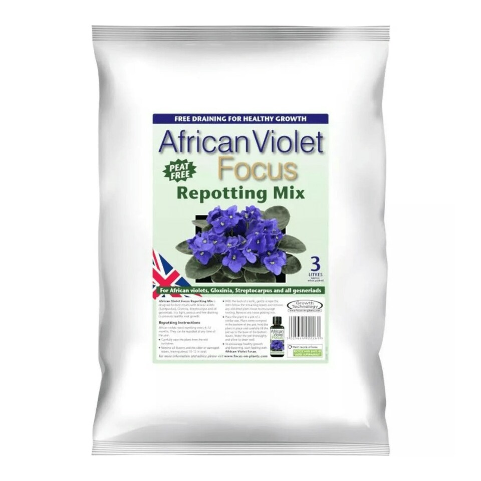 image 1 of African Violet Focus Repotting Soil Mix 3L Peat Free