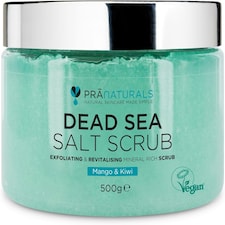 PraNaturals Dead Sea Salt Body Scrub - Mango & Kiwi 500g
