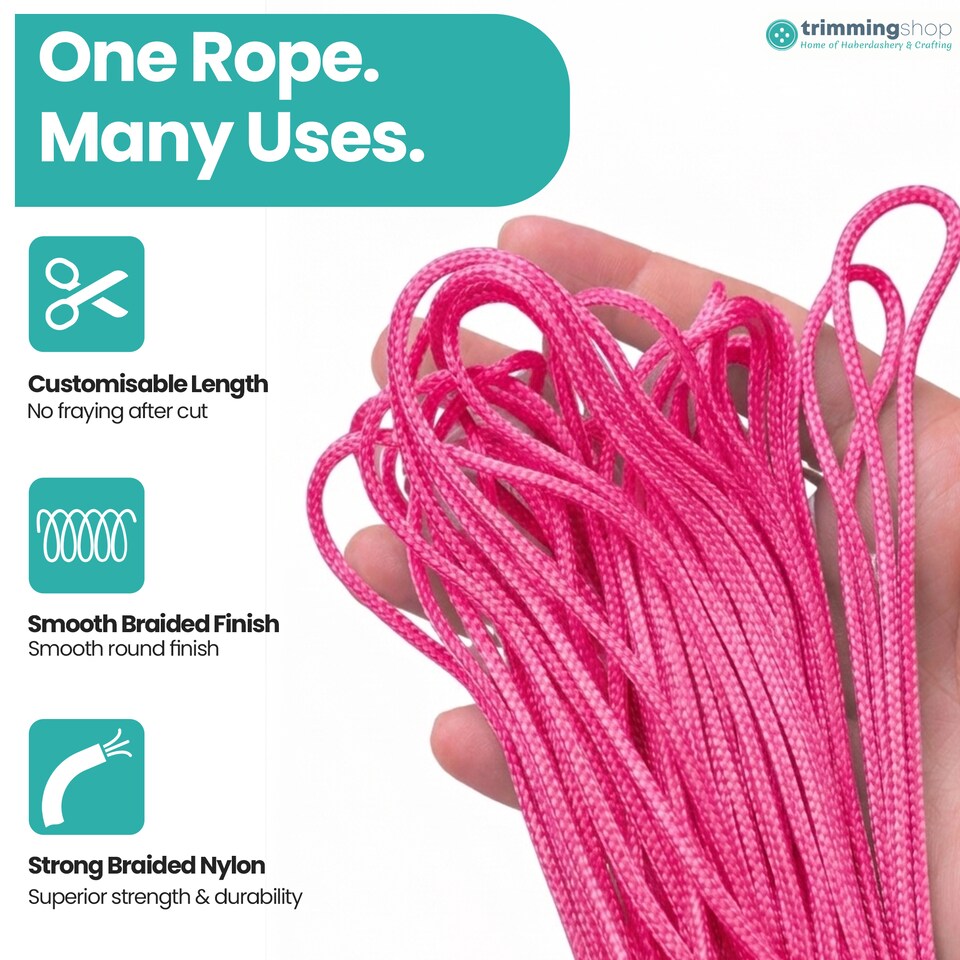 image 1 of 1.2mm x 10 Metres Nylon Cord for Jewelry Making & DIY Craft Projects