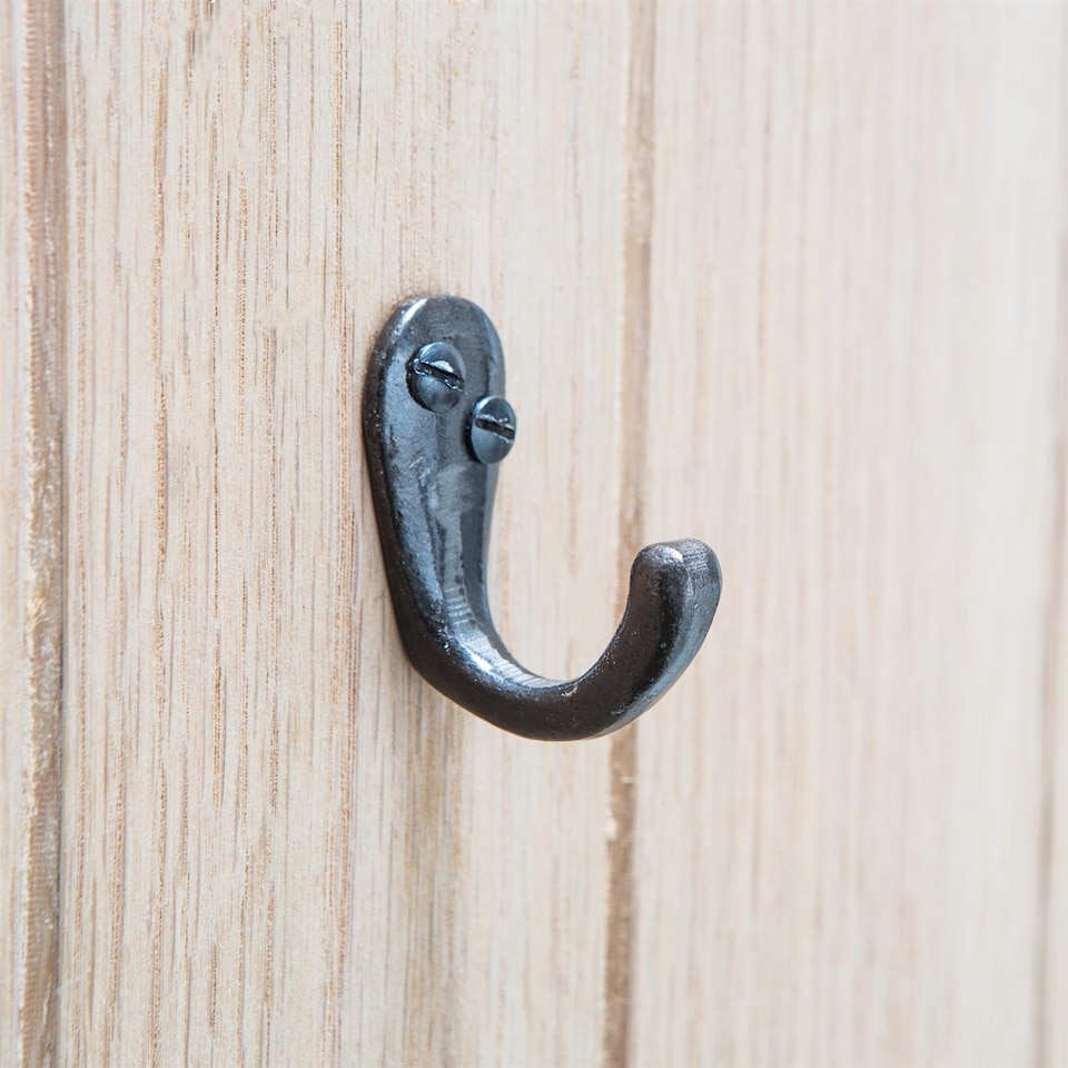 image 1 of Hammer & Tongs Single Robe Hook - W20mm x H45mm - Black
