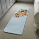 image 4 of woman looking through torn paper background. Comic cartoon pop art retro Designer (Runner Rug)