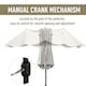 image 4 of Outsunny 4.6M Garden Patio Umbrella Canopy Parasol Sun Shade w/ Base Off White
