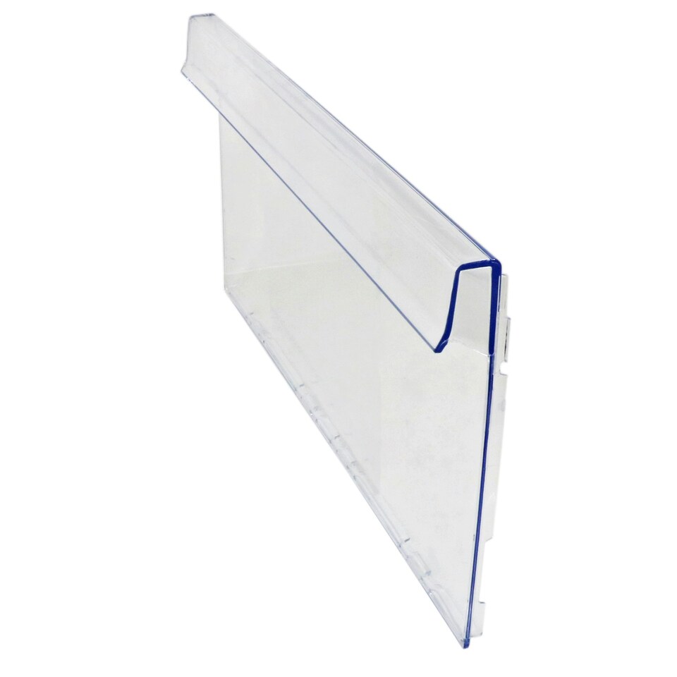 image 1 of Beko Freezer Drawer Front Basket Handle Cover Lower 4638280600 405 x 210 mm Clear