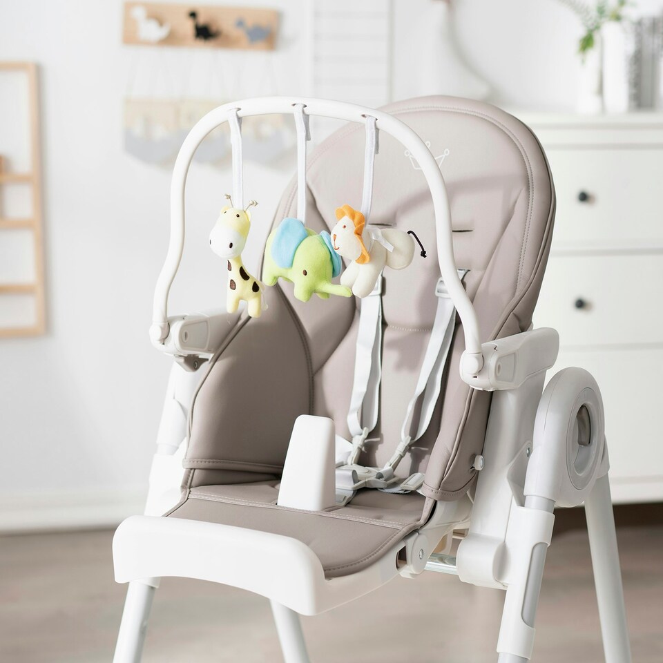 image 1 of Allis Baby Lola 2-in-1 Highchair Feeding Chair - Grey