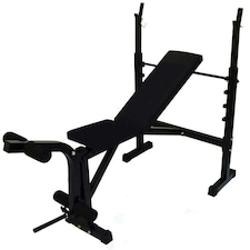 Adjustable Weights Bench With Rack