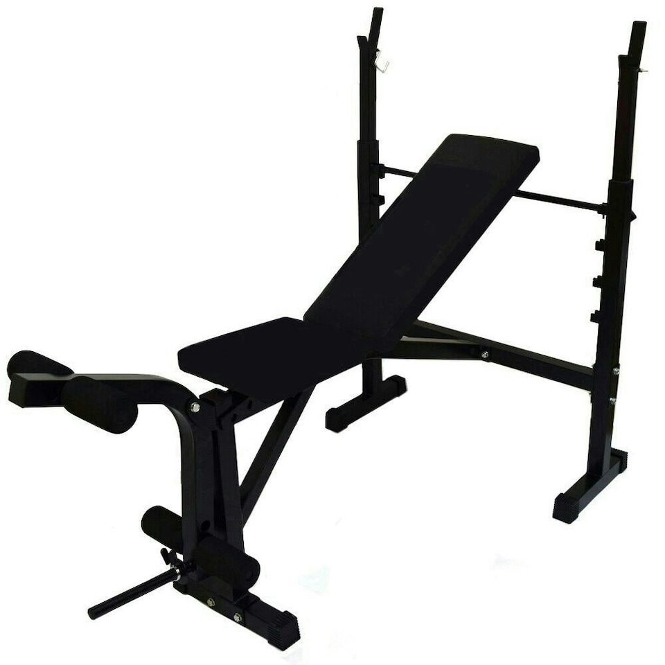Adjustable Weights Bench With Rack