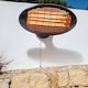 image 1 of Primrose IPX4 Wall Mounted Quartz Bulb Electric Patio Heater with 3 Settings in Black 2kW