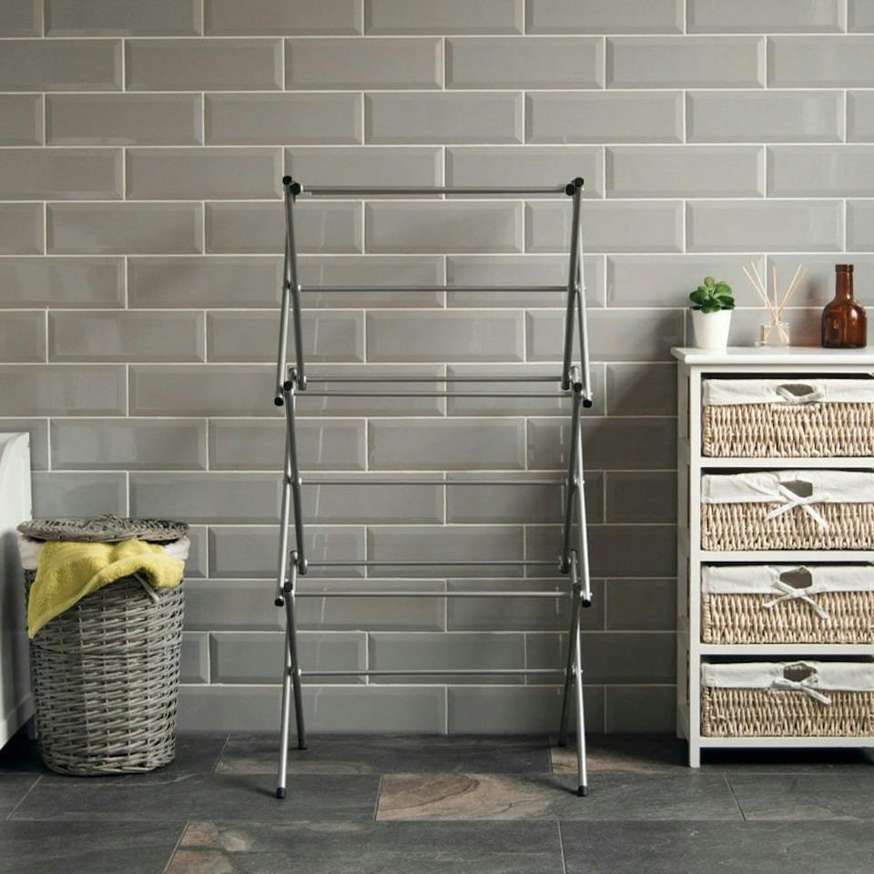 image 1 of Home Vida 3 Tier Metal Clothes Airer Freestanding Drying Rack