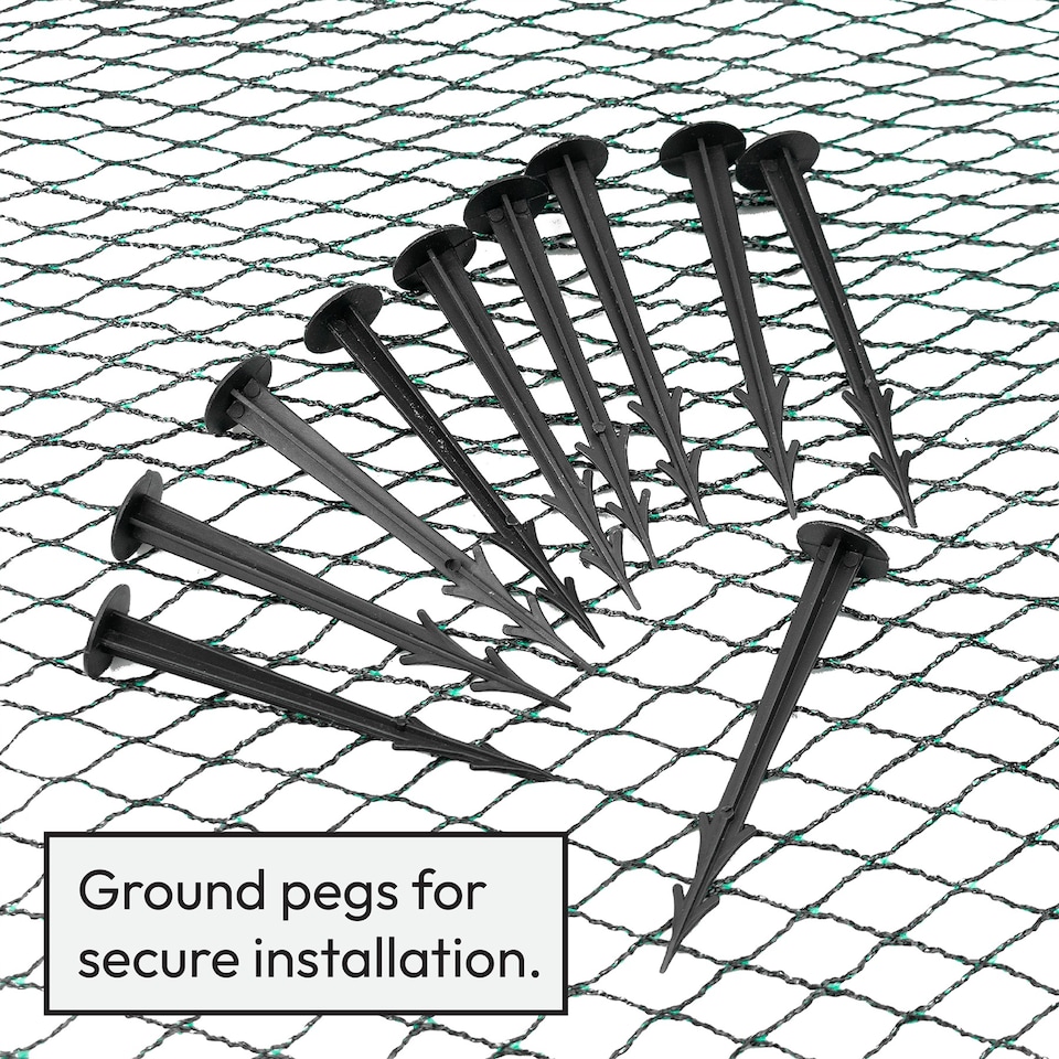 image 1 of Pisces 3 x 2m Pond Protection Netting with 10 Pegs