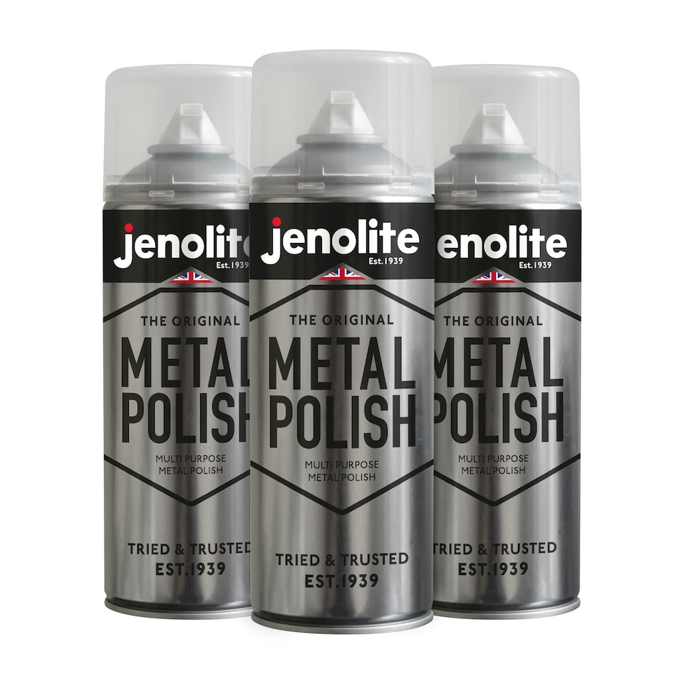 Jenolite Metal Polishing Foam Spray - 400ml - 3-Pack