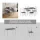 image 3 of Vida Designs Roslyn 4 Seater Dining Set 3 Piece Table & Bench Set, Black