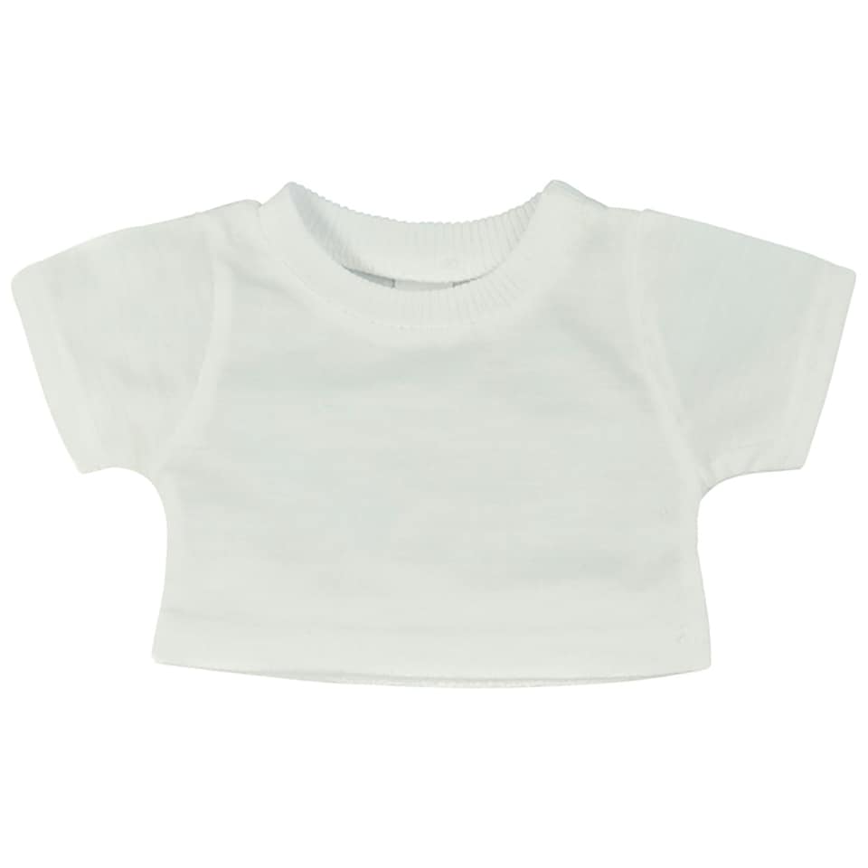 image 1 of Mumbles Teddy Bear T-Shirt Accessory - White - S