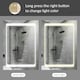 image 5 of kleankin LED Lighted Bathroom Mirror Cabinet W/ LED Lights Shelves Wall-mounted