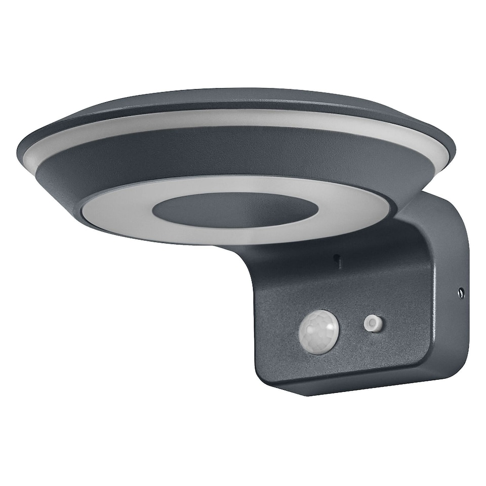 image 1 of OSRAM ENDURA Style Glow Solar Wall Light Sensor 3000K Grey