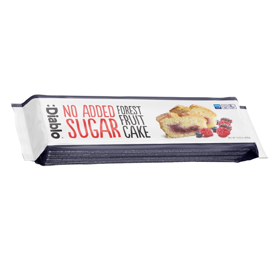 image 1 of Diablo No Added Sugar Forest Fruit Cake 450g
