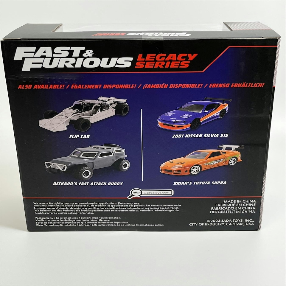 image 1 of Fast and Furious Twin Set 2001 Nissan Silvia S15 and Brians Toyota Supra 1:32 Jada 253202017