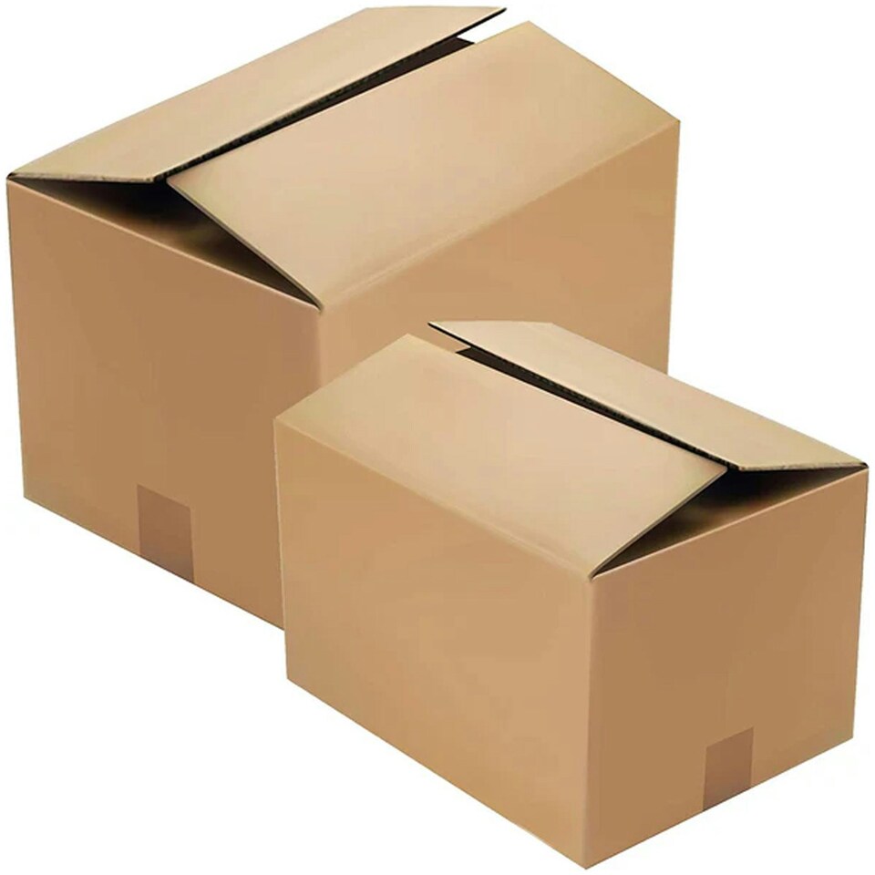 image 1 of 30 x 24x24x24" Strong Double Wall Cardboard Packing Storage Shipping Boxes Brown