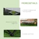 image 5 of Outsunny Camping Bed w/ Carry Bag, Magazine Bag & Cup Holder, Black