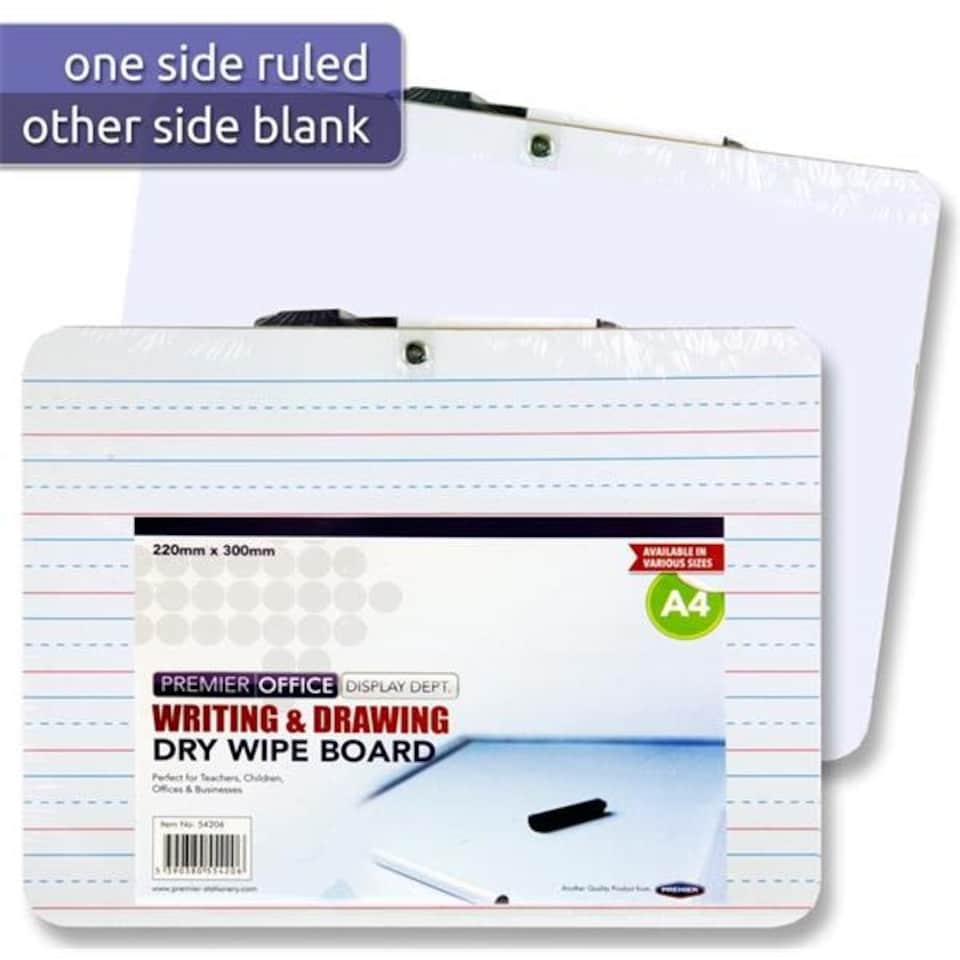 image 1 of A4 Writing & Drawing Whiteboard with Marker by Premier Office