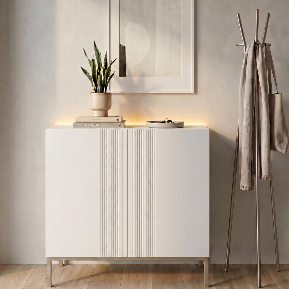 image 1 of Frank Olsen Iona Tall Sideboard | White | White | Tall