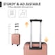 image 6 of ABS Cabin Luggage 45×36×20 Lightweight Carry-On with TSA Lock | Pink | Apricot Orange | Cabin Bag