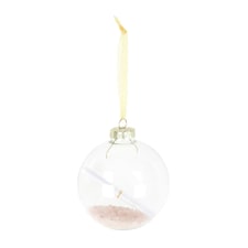 Something Different Rose Quartz Christmas Bauble Kit - Clear/Pink - One Size