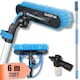 image 1 of IGAD Pole 6m (20ft) Extension Pole Kit with Water-fed Brush and Hose, with 5-Stage Telescoping Pole 5-20ft Pole
