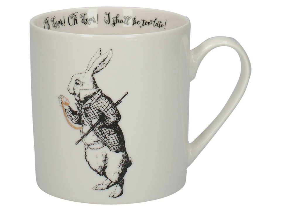 image 1 of V&A Alice in Wonderland Mug White 350ml | White