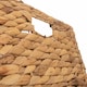 image 9 of Large Water Hyacinth Square Storage Basket | Brown | Brown | L