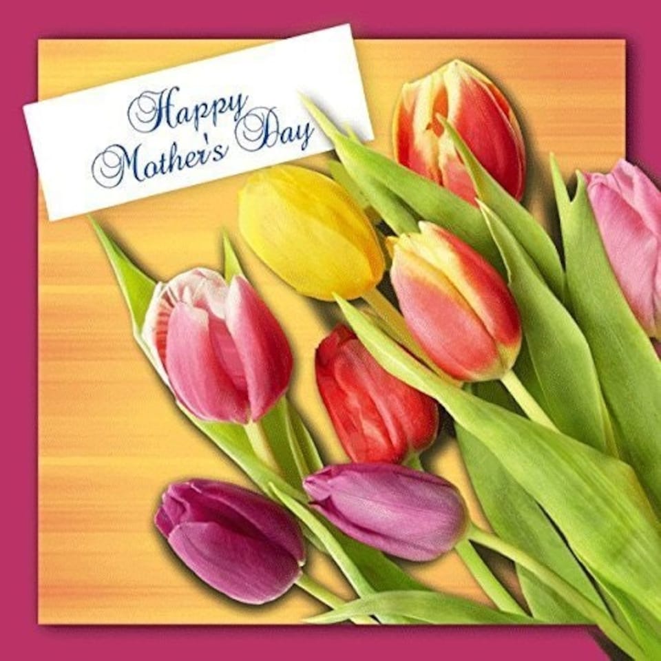 image 1 of 3D Holographic Anyone Happy Mother's day, Mother's day Greetings Card