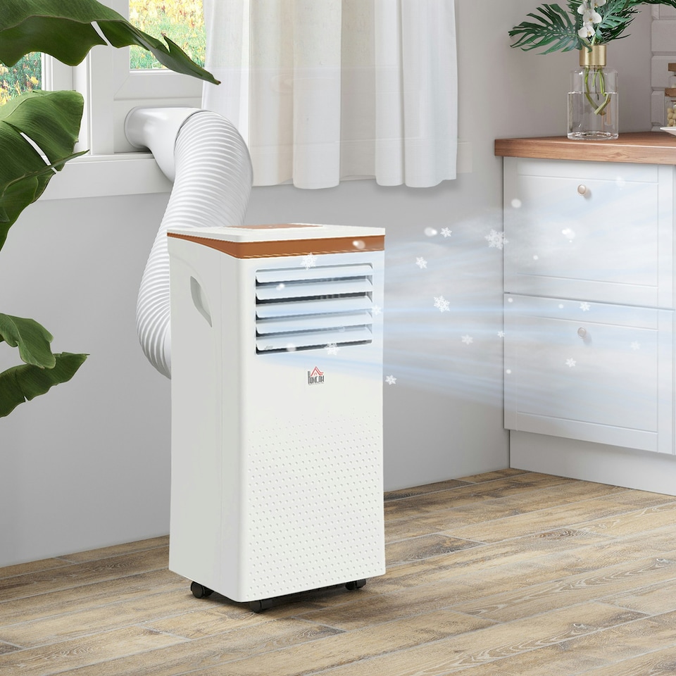 image 1 of HOMCOM 9000 BTU Portable Air Conditioner 4 Modes LED Display Timer