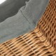image 5 of Set of 4 Double Steamed Grey Cotton Lined Willow Storage Baskets | Grey | Grey | Not provided