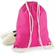 image 2 of Westford Mill Cotton Gymsac Bag - 12 Litres - Fuchsia - One Size | Multi | One Size