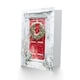 image 2 of Snow Covered Bauble Wreath Red Door For Child Kids Xmas Festive Christmas Card