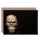 image 1 of Creepy Gothic Smoky Skull Face Weird Art Card