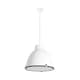 image 1 of Charlotte 1 Light Dome Ceiling Pendant White, E27