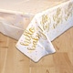 image 1 of Gold Hello Baby Plastic Tablecover 213cm x 137cm