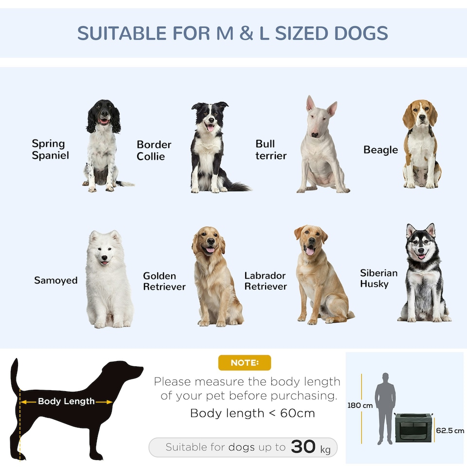 image 1 of PawHut 90cm Soft Side Pet Carrier w/ Cushion, for Large Dogs - Grey
