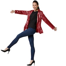 Womens sequin jacket | Red | bordeaux | 1