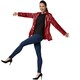 image 1 of Womens sequin jacket | Red | bordeaux | 1