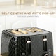 image 5 of HOMCOM 1.7L Kettle and Toaster Set with Defrost Reheat and Crumb Tray Black