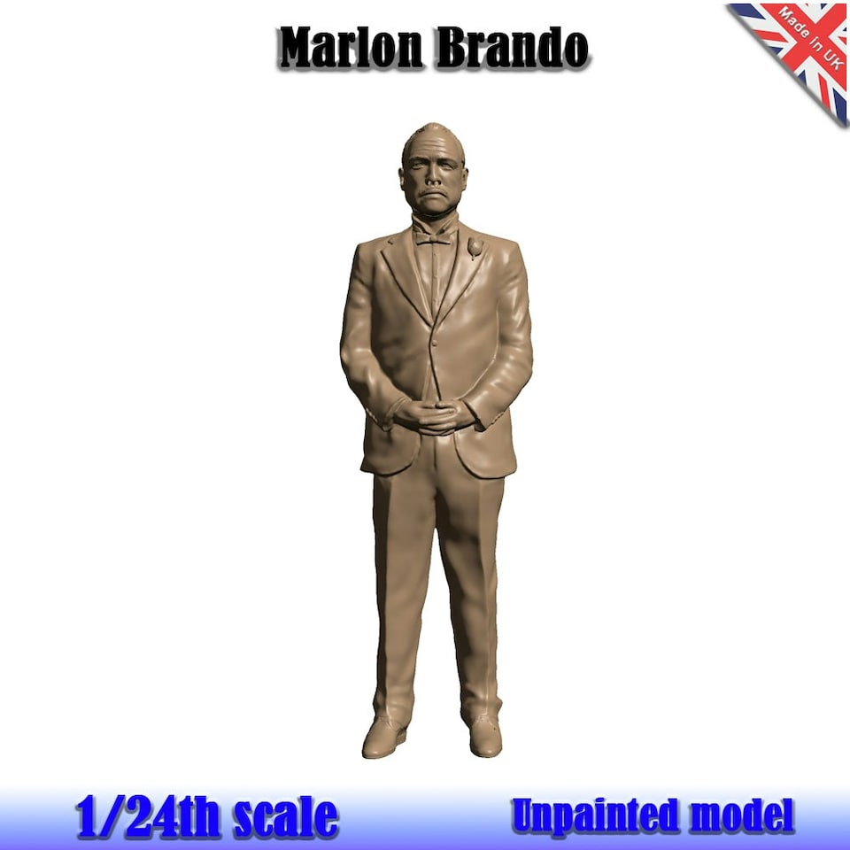 The Godfather Marlon Brando Unpainted Figure 1:24 Scale Wasp Marl B 24