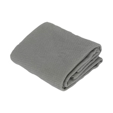 Nicola Spring Deluxe 100% Cotton Kitchen Tea Towel Cleaning Drying Cloth - 60cm x 40cm - Grey